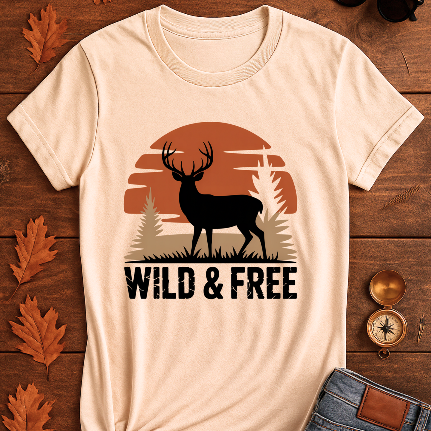 Sunset Deer Unisex T-Shirt
