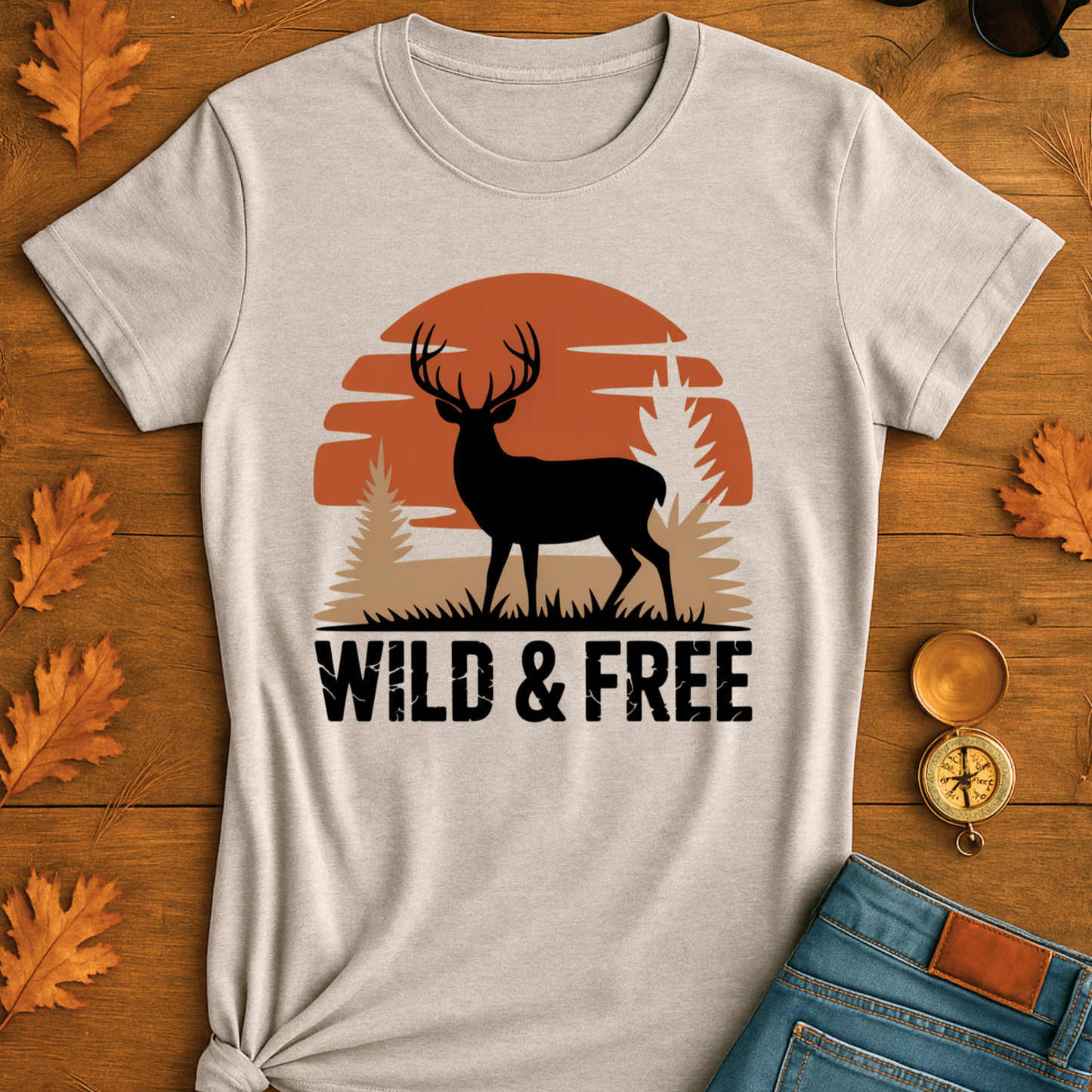 Sunset Deer Unisex T-Shirt