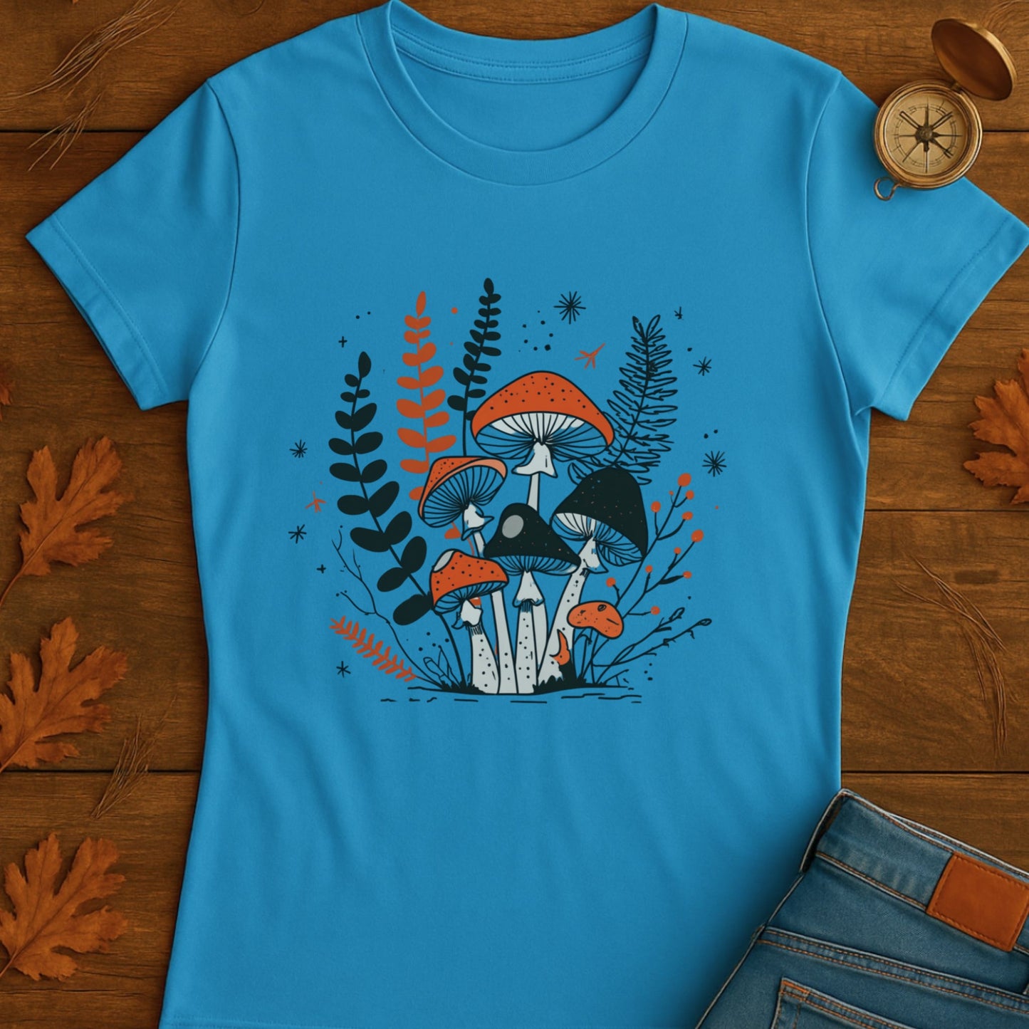 Mushroom T-Shirt - Wild Mushrooms Design