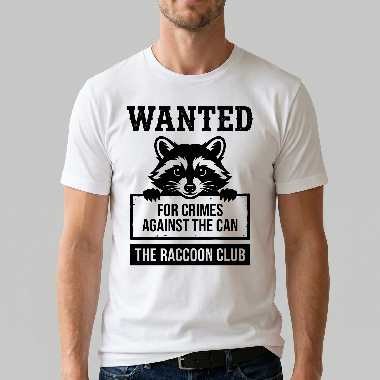 Wanted Raccoon T-Shirt