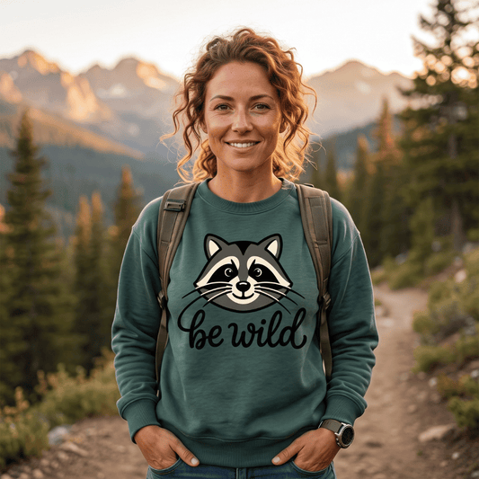 Be Wild Raccoon Sweatshirt