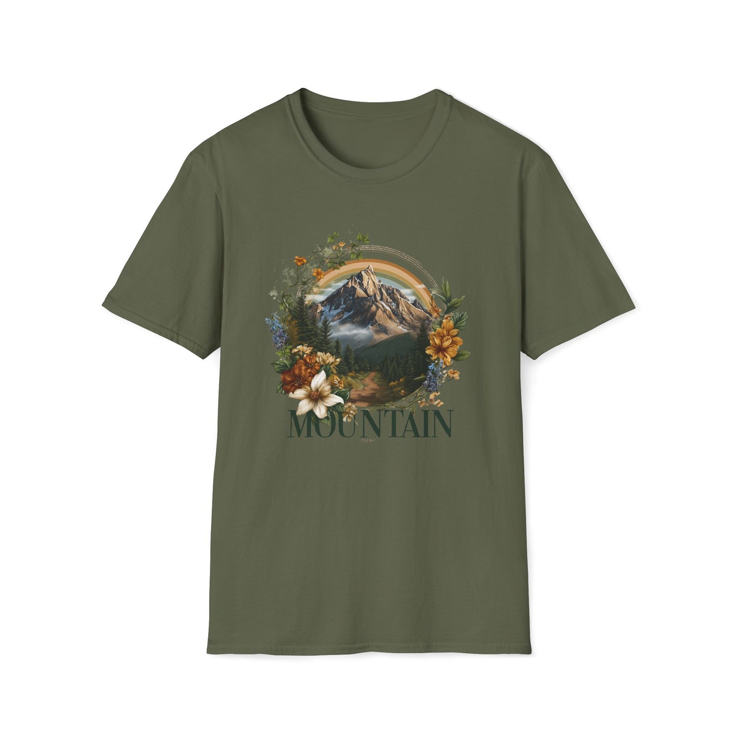 Mountain  Retro Typography T-Shirt