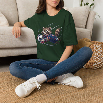 Raccoon Goalie Soccer T-Shirt