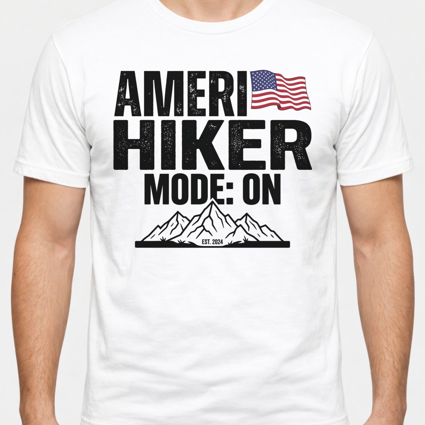 America Hiker Mode On T-Shirt