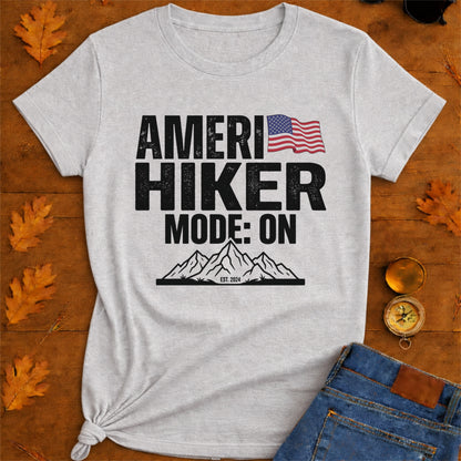 America Hiker Mode On T-Shirt