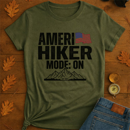 America Hiker Mode On T-Shirt
