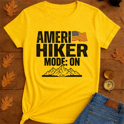 America Hiker Mode On T-Shirt