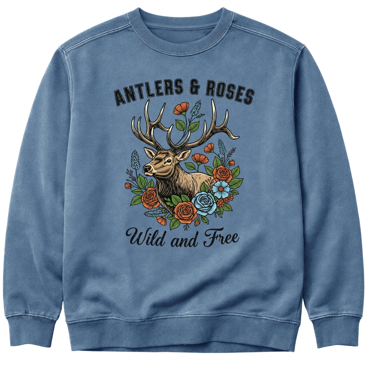 Antlers & Roses Sweatshirt