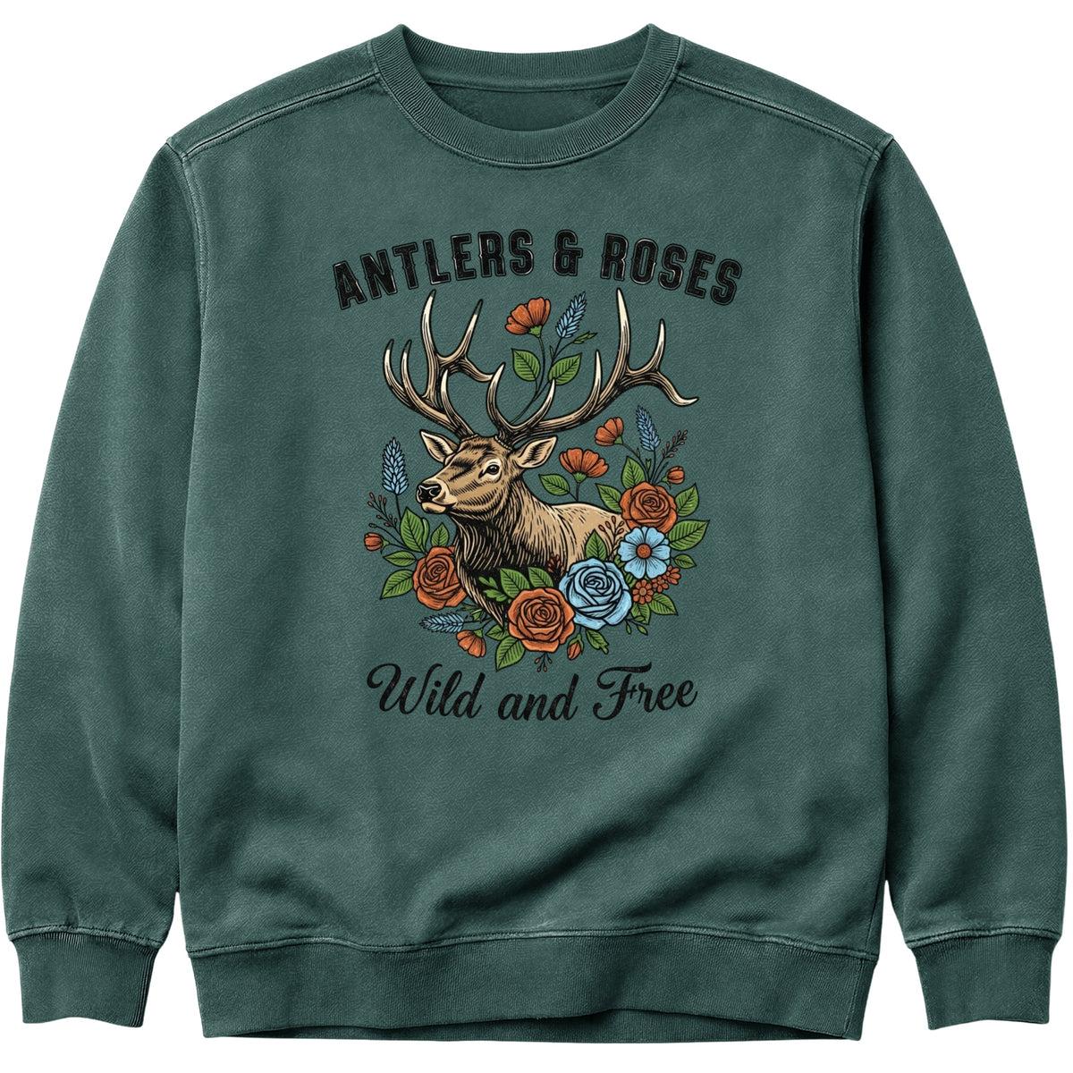 Antlers & Roses Sweatshirt