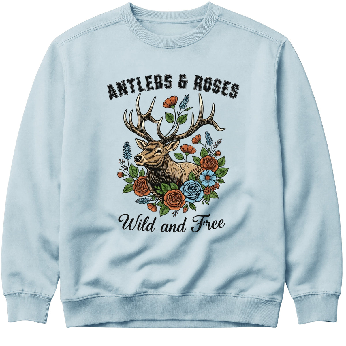 Antlers & Roses Sweatshirt