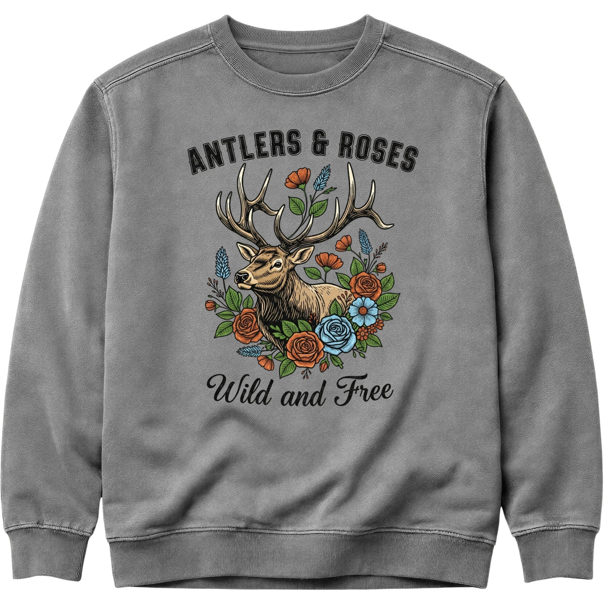 Antlers & Roses Sweatshirt