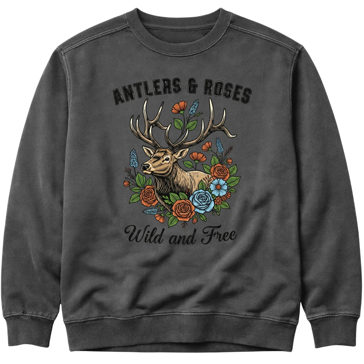 Antlers & Roses Sweatshirt