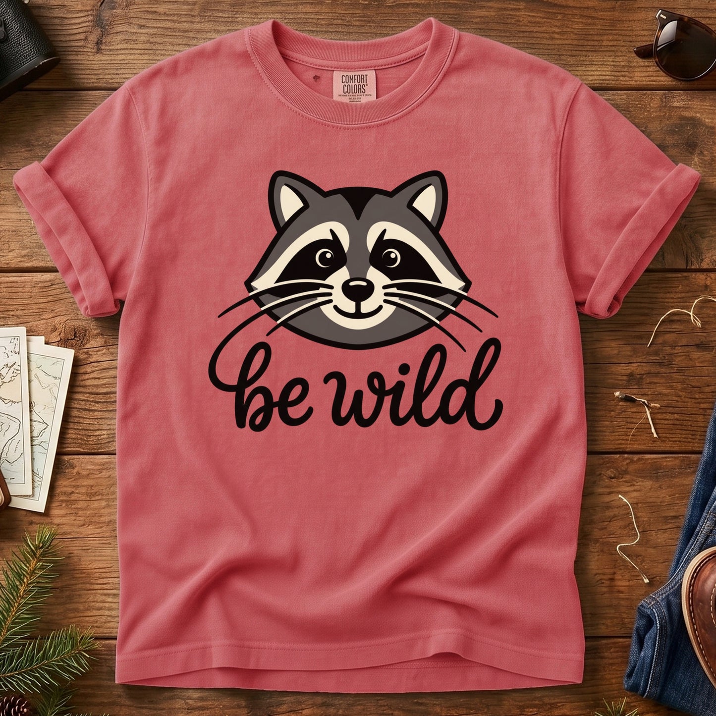 Be Wild Raccoon Tee