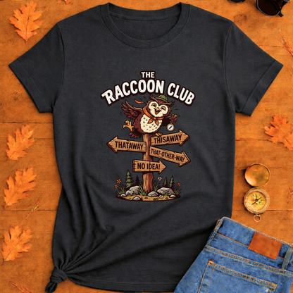 Silly Owl Wrong Direction Sign T-Shirt