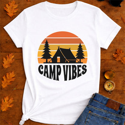 Camp Vibes T-Shirt — Retro Outdoor Camping Tee