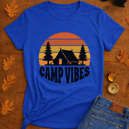 Camp Vibes T-Shirt — Retro Outdoor Camping Tee