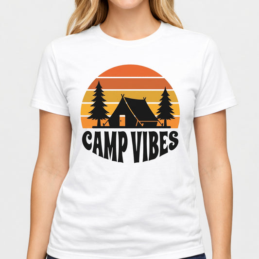 Camp Vibes T-Shirt — Retro Outdoor Camping Tee