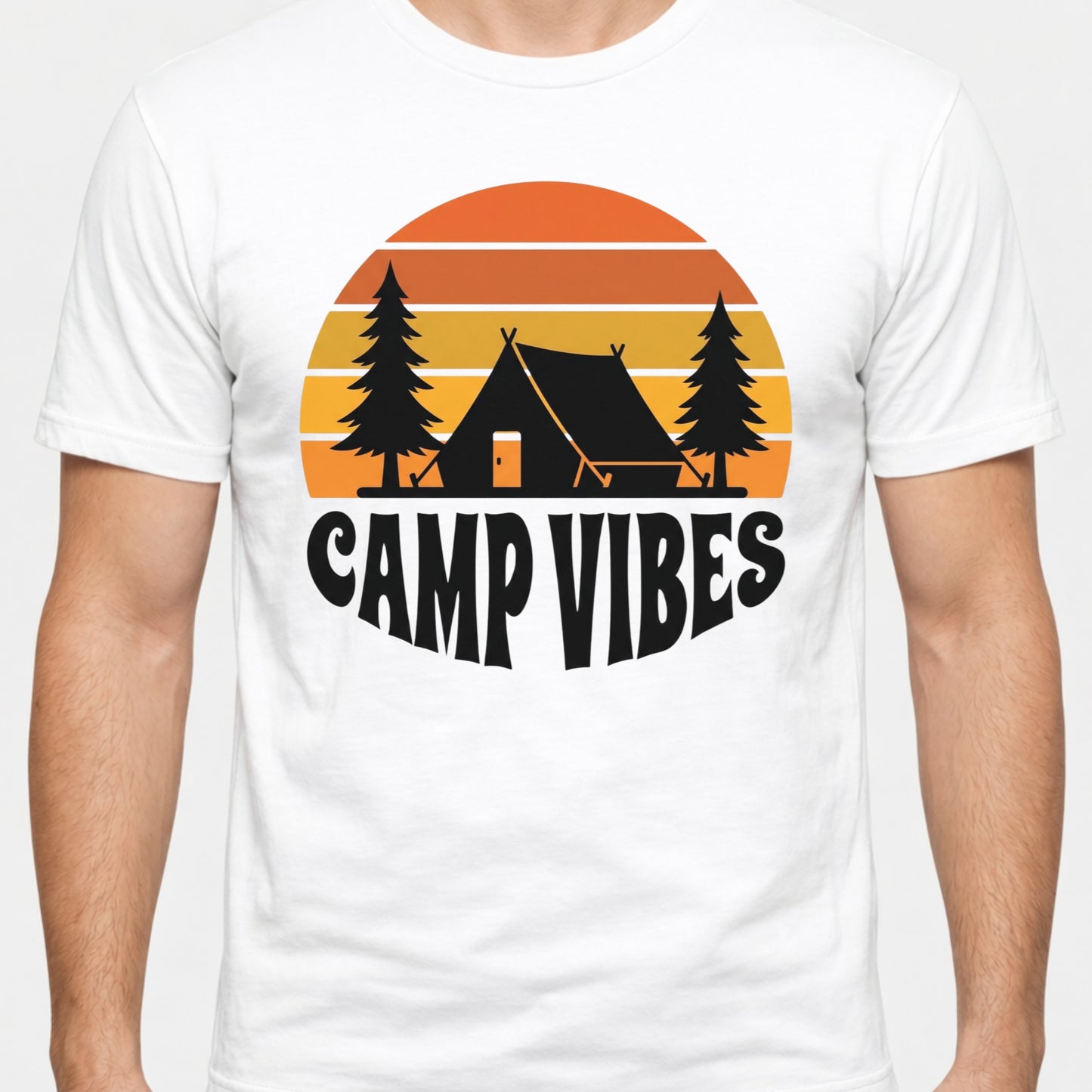 Camp Vibes T-Shirt — Retro Outdoor Camping Tee