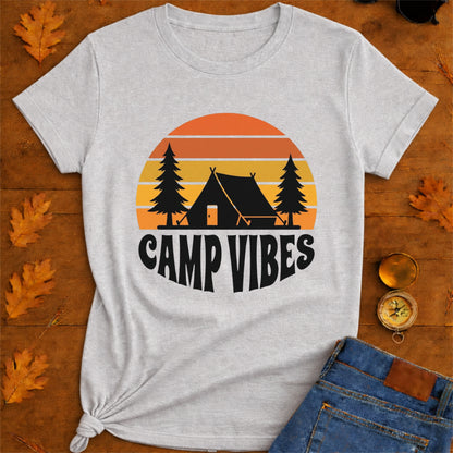 Camp Vibes T-Shirt — Retro Outdoor Camping Tee
