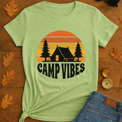 Camp Vibes T-Shirt — Retro Outdoor Camping Tee