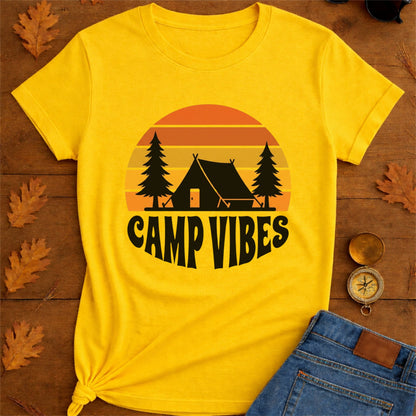 Camp Vibes T-Shirt — Retro Outdoor Camping Tee