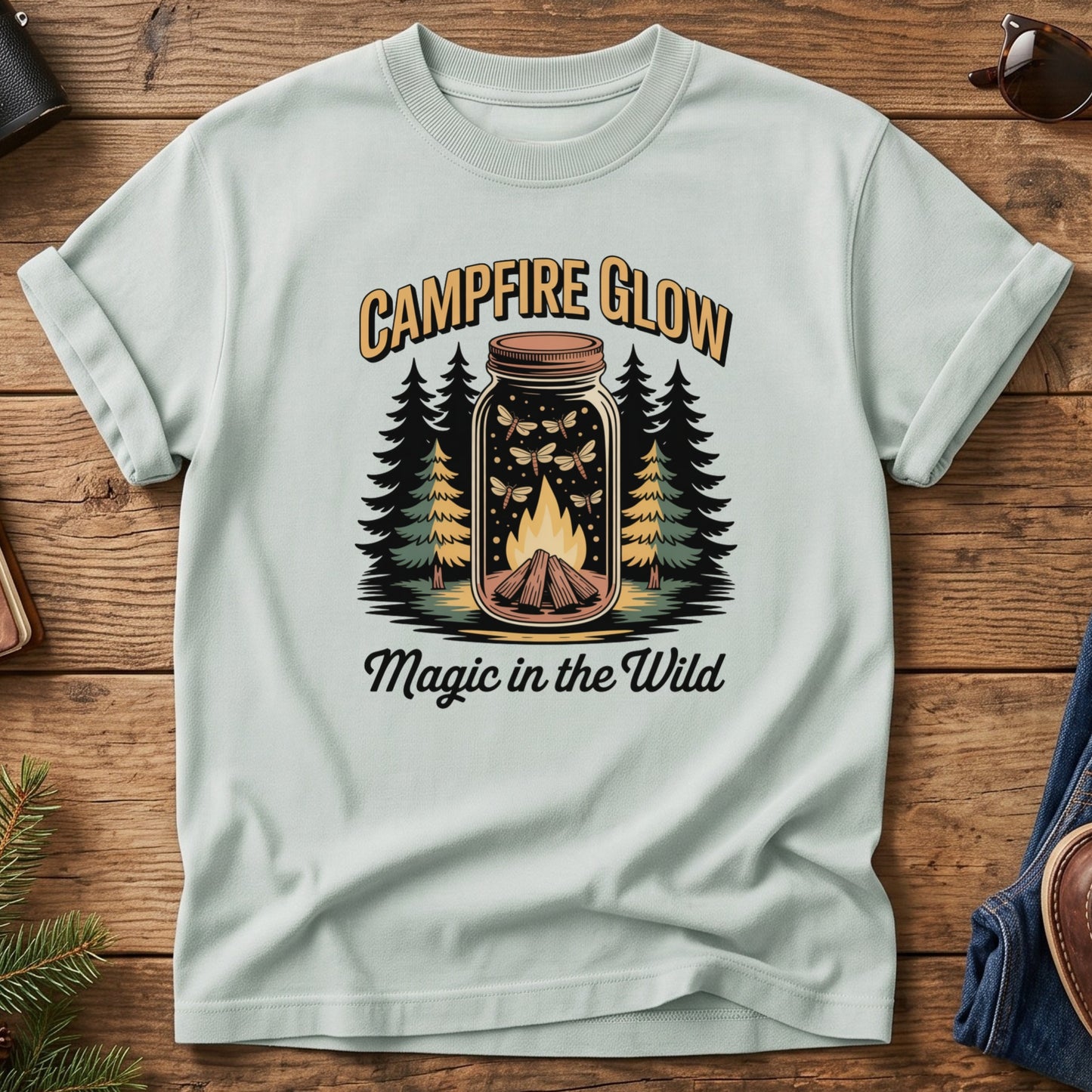 Campfire Glow Mountain Tee