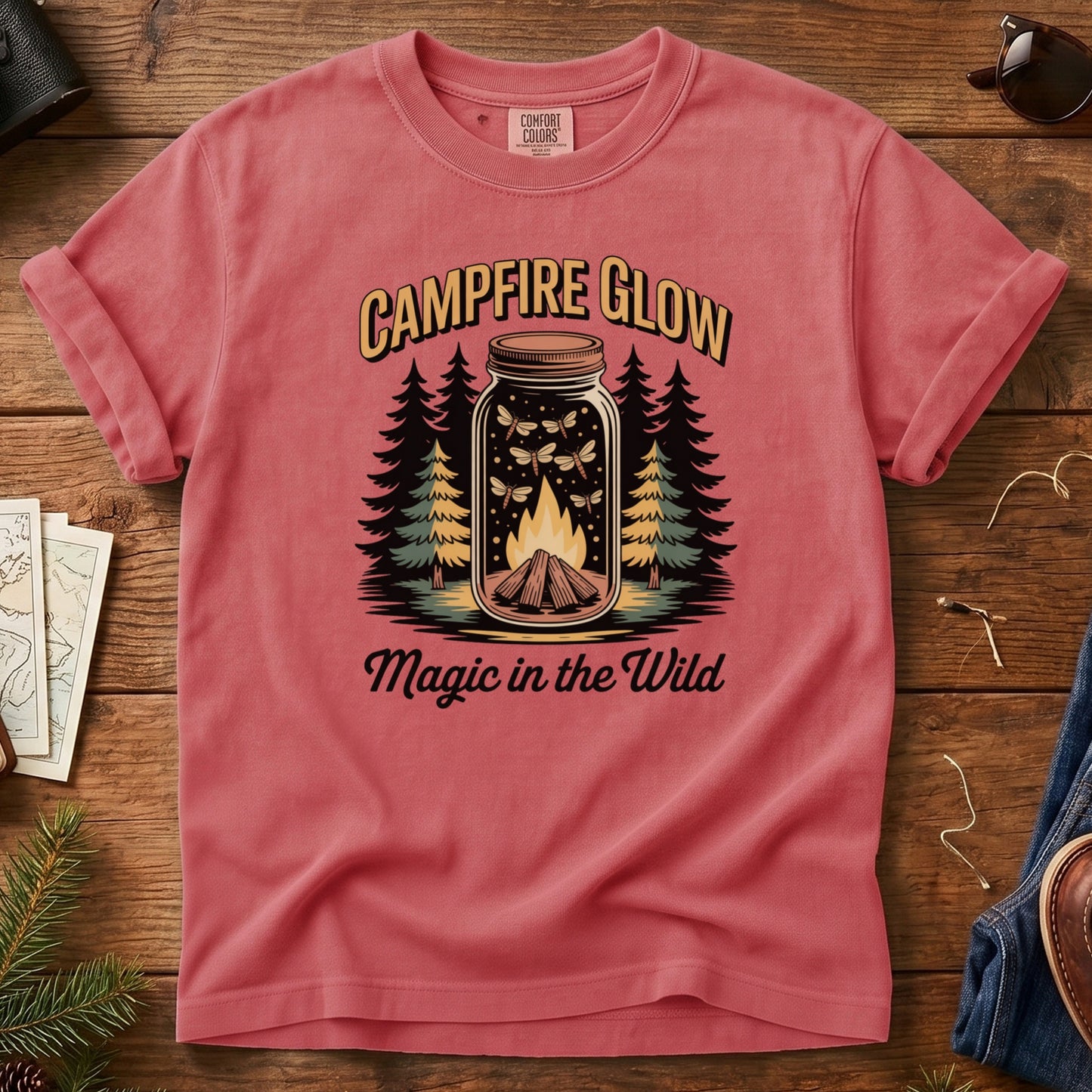 Campfire Glow Mountain Tee