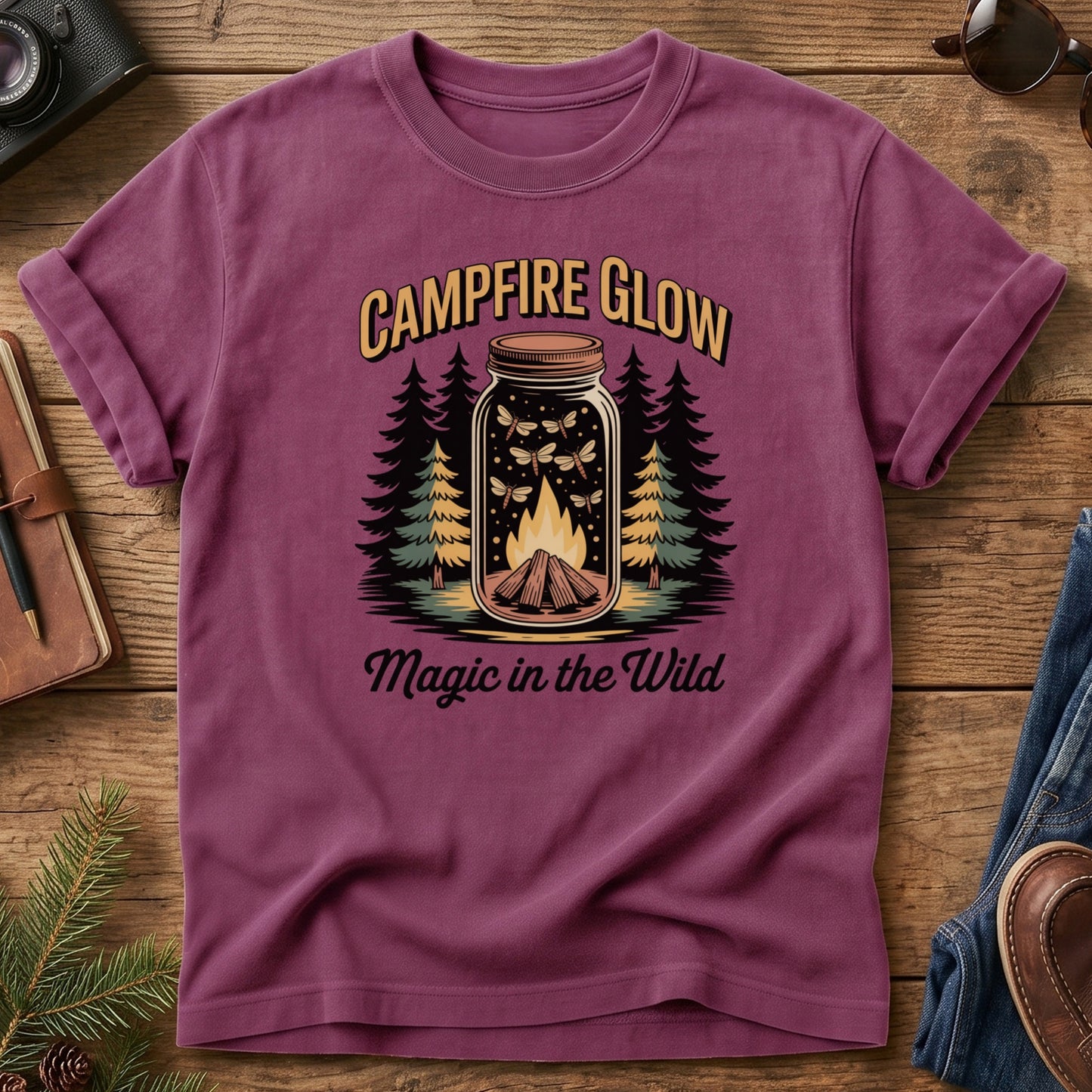 Campfire Glow Mountain Tee