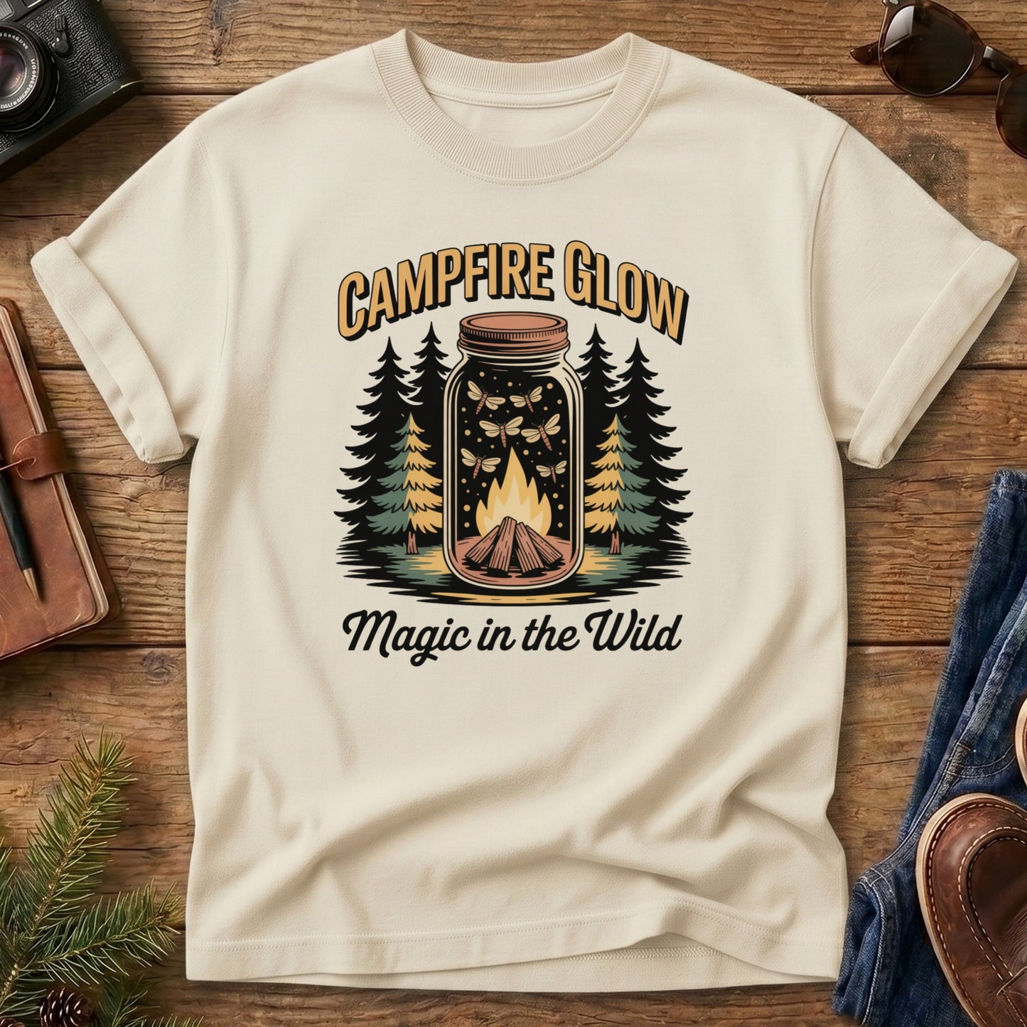 Campfire Glow Mountain Tee