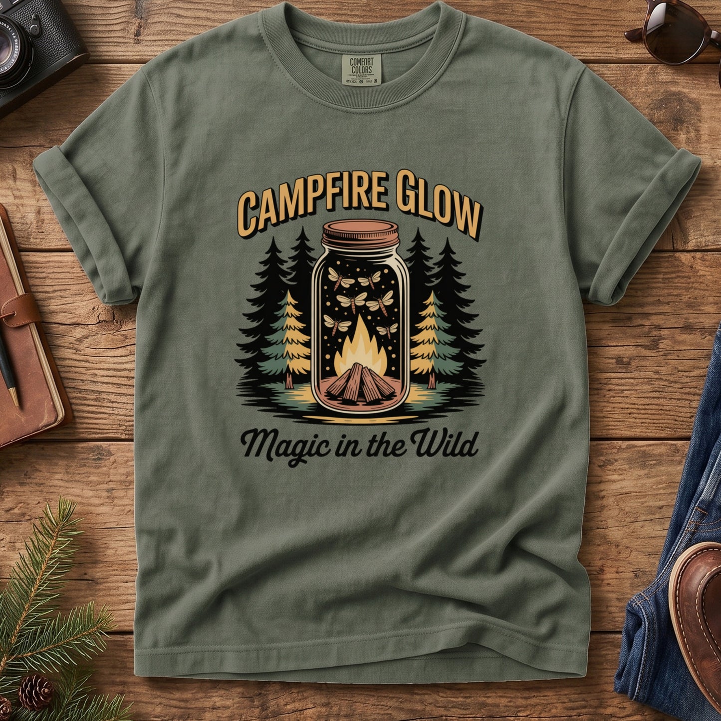 Campfire Glow Mountain Tee