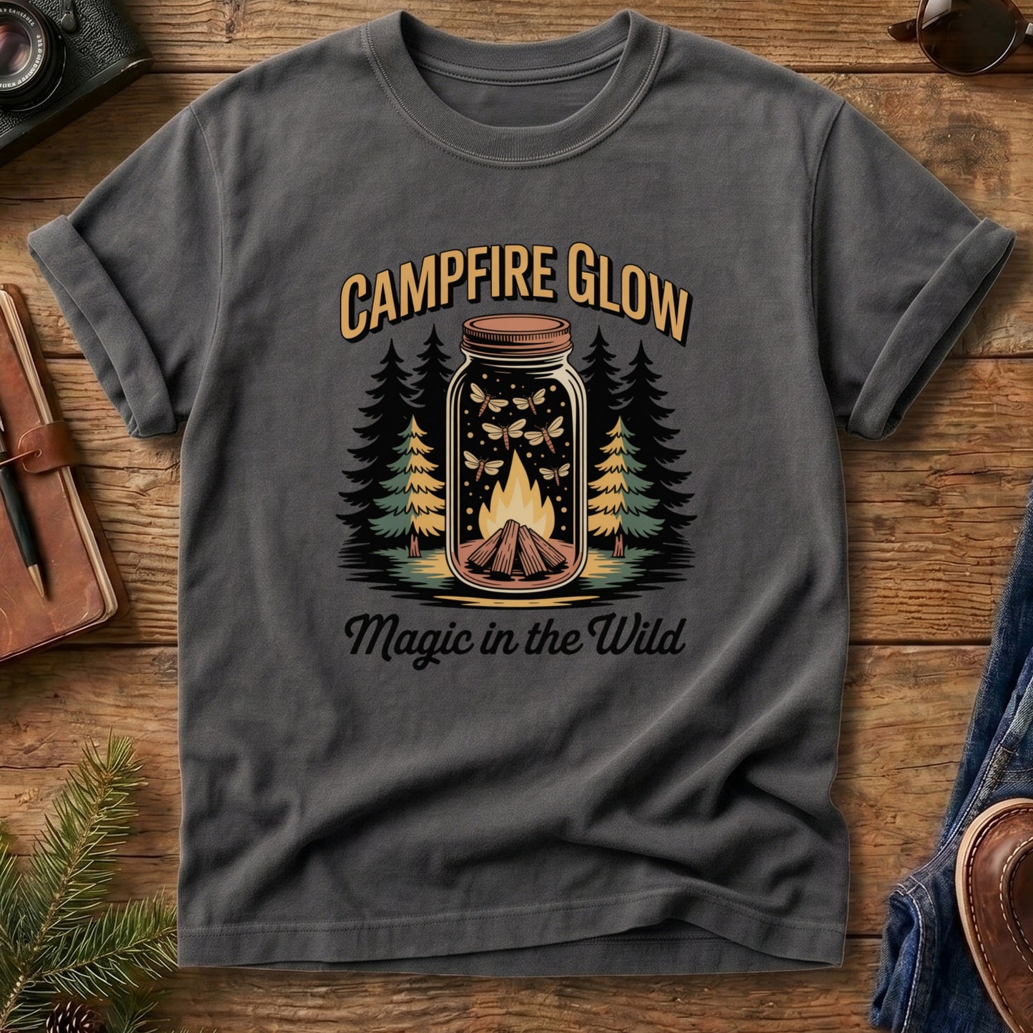 Campfire Glow Mountain Tee