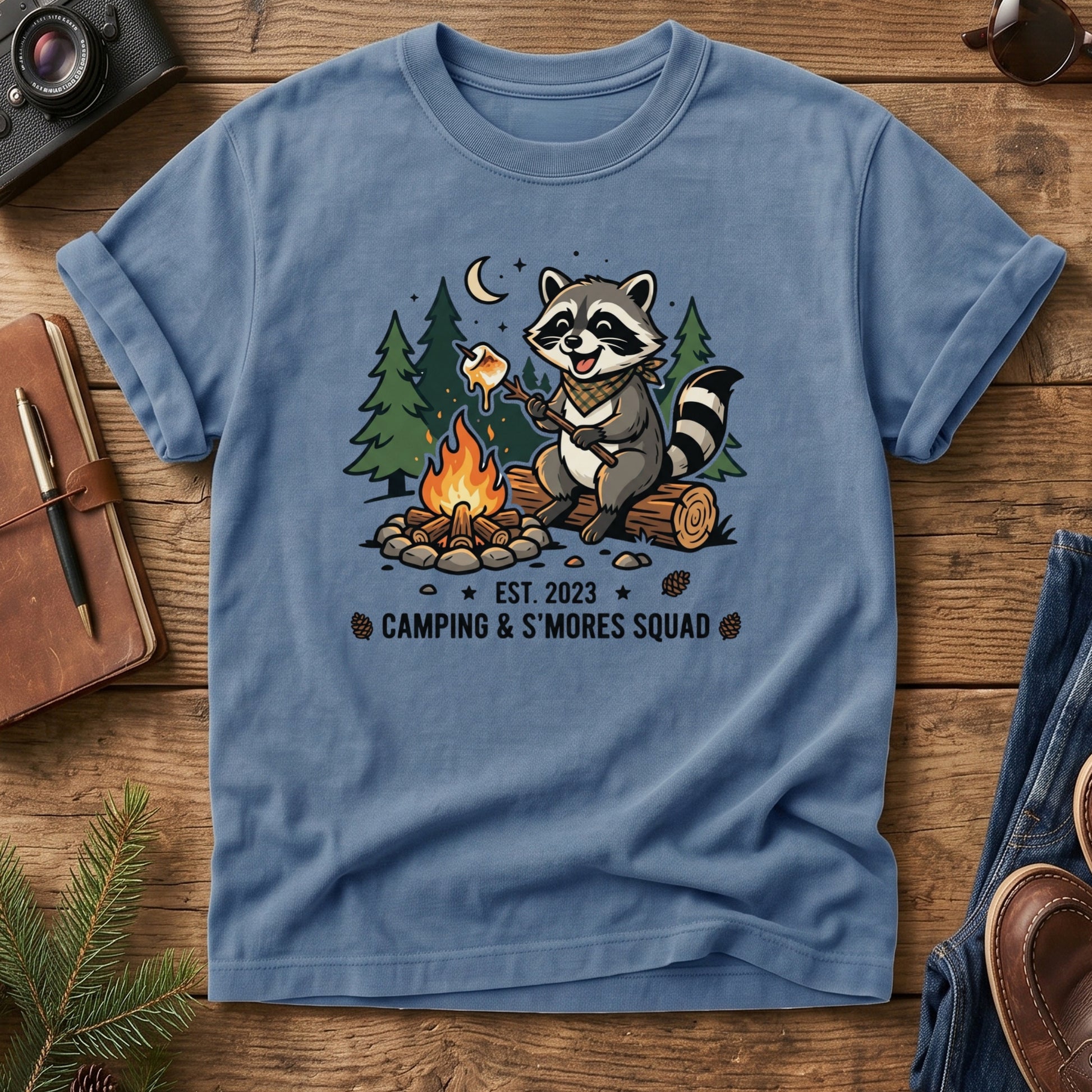 Campfire & S'mores Shirt – back view of Softstyle t-shirt