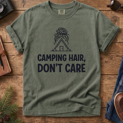 Camping Hair Don't Care Tee