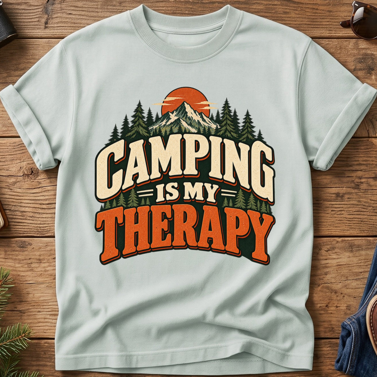 Camping Is My Therapy Tee