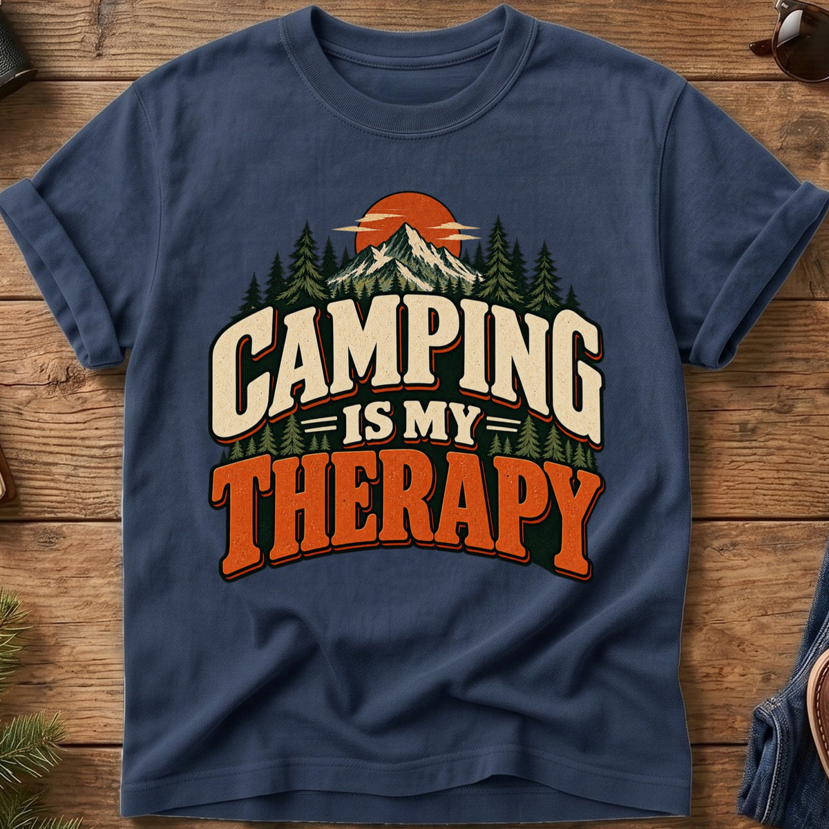 Camping Is My Therapy Tee