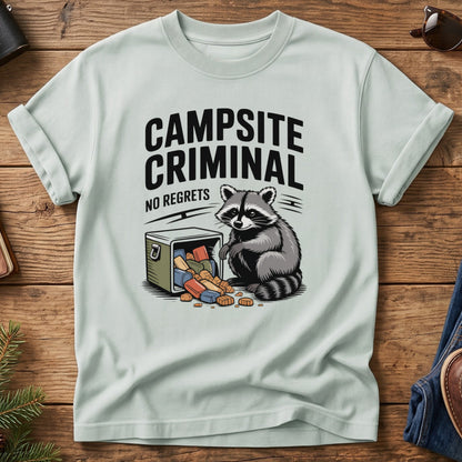 Campsite Criminal Raccoon Tee