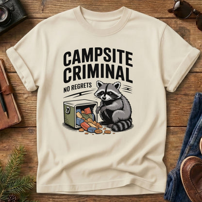 Campsite Criminal Raccoon Tee