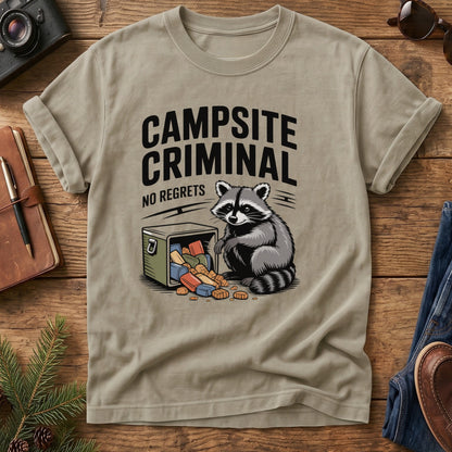Campsite Criminal Raccoon Tee