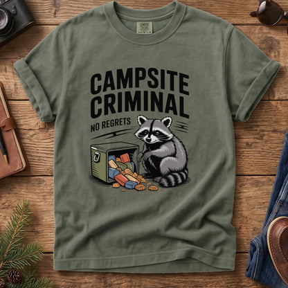 Campsite Criminal Raccoon Tee