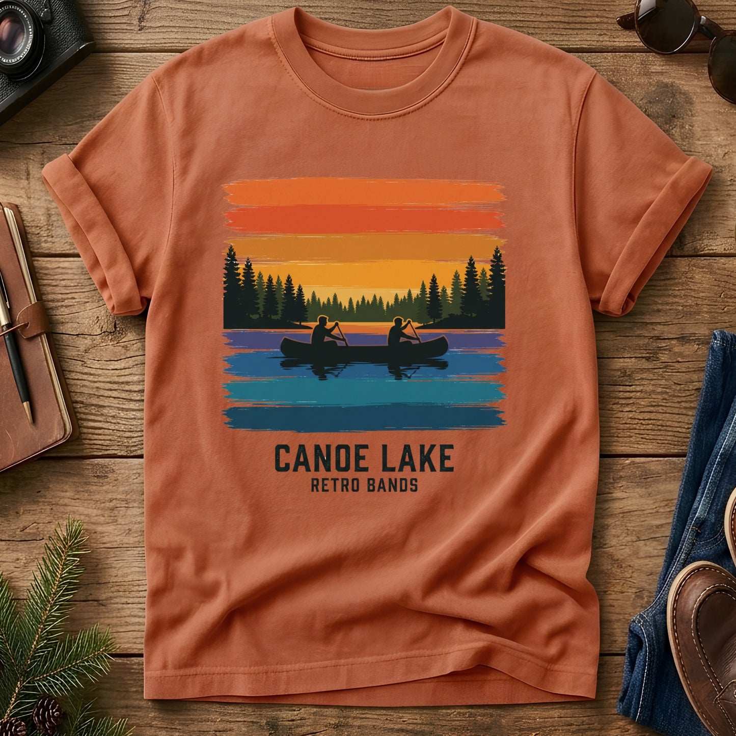 Canoe Lake Retro Tee