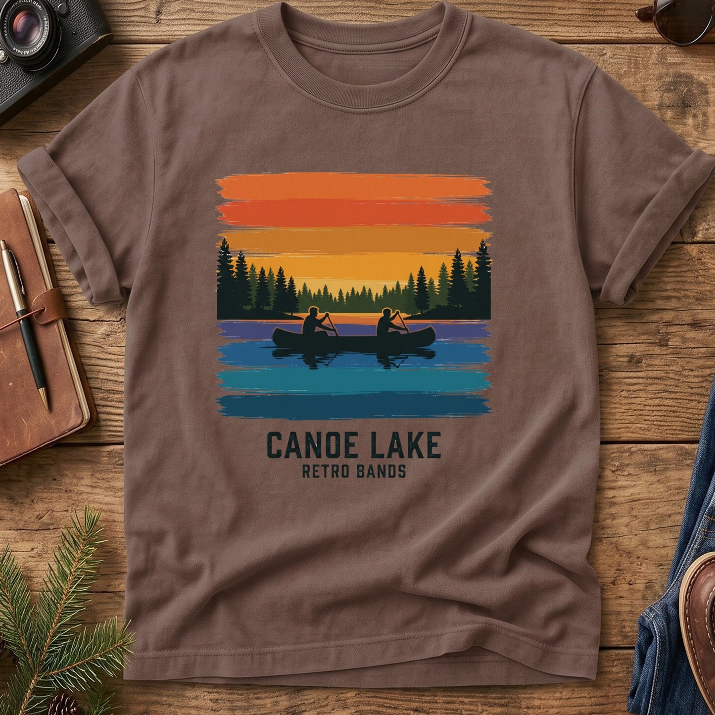 Canoe Lake Retro Tee