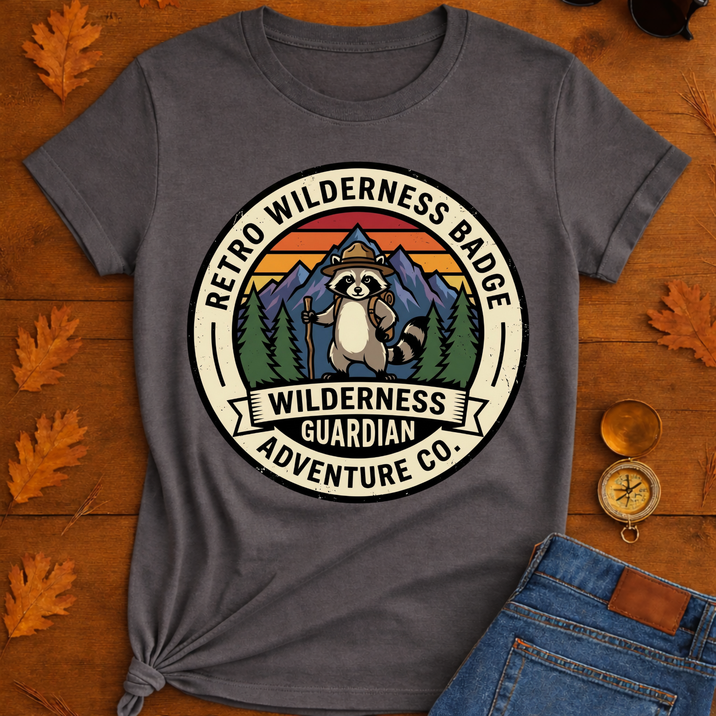 Retro Wilderness T-Shirt — Outdoor Hiking