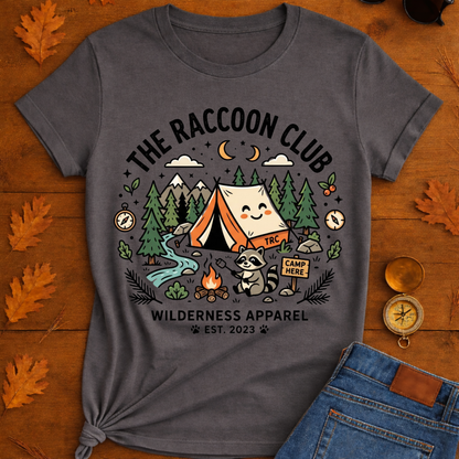 The raccoon club camp T-Shirt