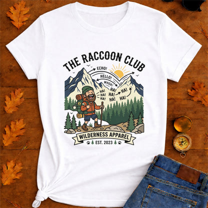 Cheerful and happily Hiker T-Shirt — Laughing Hikers