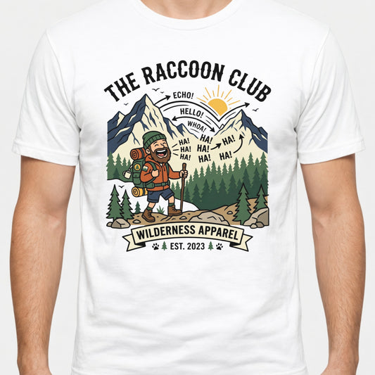 Cheerful and happily Hiker T-Shirt — Laughing Hikers