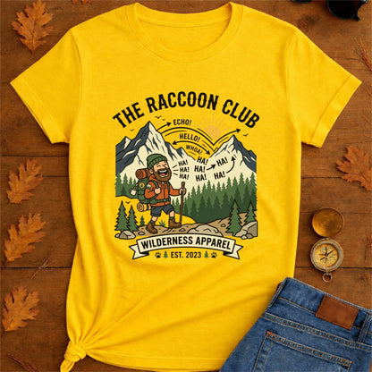 Cheerful and happily Hiker T-Shirt — Laughing Hikers