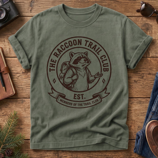 Members of the Trail Club Raccoon Hiking Tee – product photo 2
