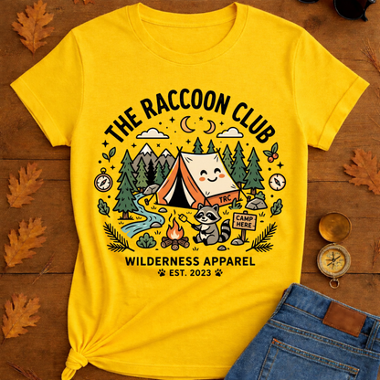 The raccoon club camp T-Shirt