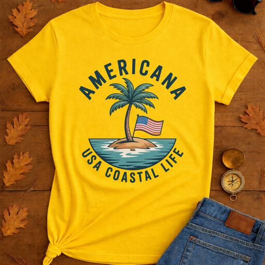 Americana coastal life  T-Shirt