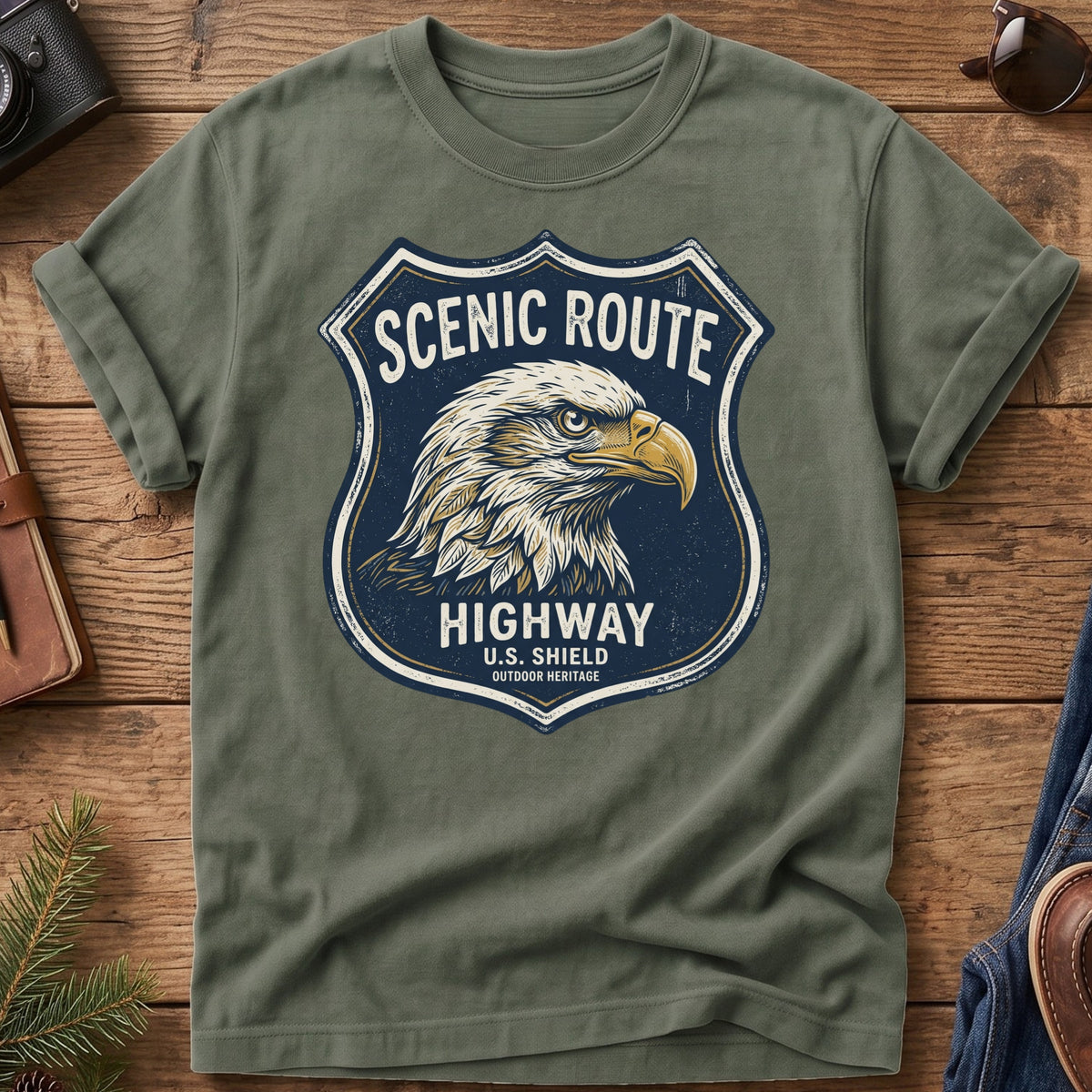 Eagle Highway Sign Tee